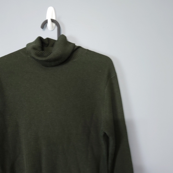 Just Female Women's Fuju Roll Neck Ribbed Knit Long Sleeves Sweater Green Size M - Picture 4 of 9